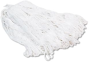 Pro Loop Web/Tailband Wet Mop Head, Rayon, 24oz, White, 12/Carton