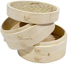 12" Bamboo Steamer Set