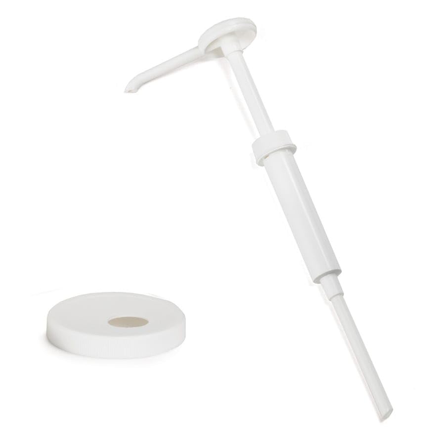 1 Oz Plastic Economy Pump with 89mm Top by Tablecraft – Plastic, Model 66289