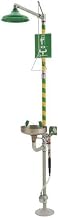 Haws 8300.158 Combination Shower and Soft-Flo Eyewash with Stainless Steel Receptor