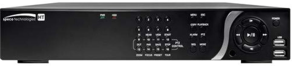 Speco Technologies D8HT4TB HT Series 8-Channel 5MP Hybrid HD-TVI DVR (4TB HDD Included)