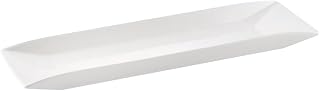 CAC China MX-RT92 Rect. Platter 23" Porcelain Rectangle, Super White, Set of 6