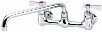 Krowne 12-810L Low Lead Faucet Splash Mounted, 8 Centers, 10 Swing Nozzle NSF by Krowne