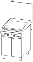 Southbend P24N-TT Platinum Heavy Duty Range Gas 24" modular Griddle