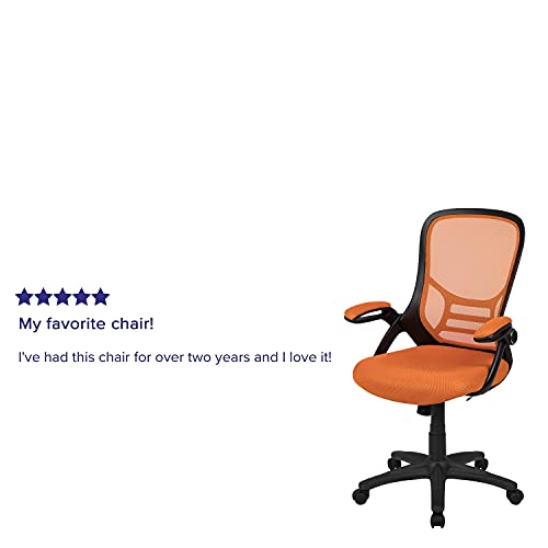 Flash Furniture Orange / Set of 1 / Contemporary Home Office Desk Chairs