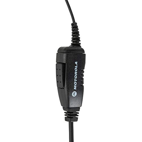 HKLN4604A HKLN4604B Original Swivel Earpiece with Microphone and PTT - Replaces RLN by Motorola – One Size, Rubber, Black, Pack of 50