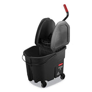 Rubbermaid Commercial Products Black / 35 Qt / Down Press Buckets