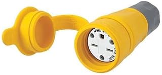 Hubbell HBL15W49 Straight Blade Connector Conn, W/Tight, 6-15R, 15A, 250V