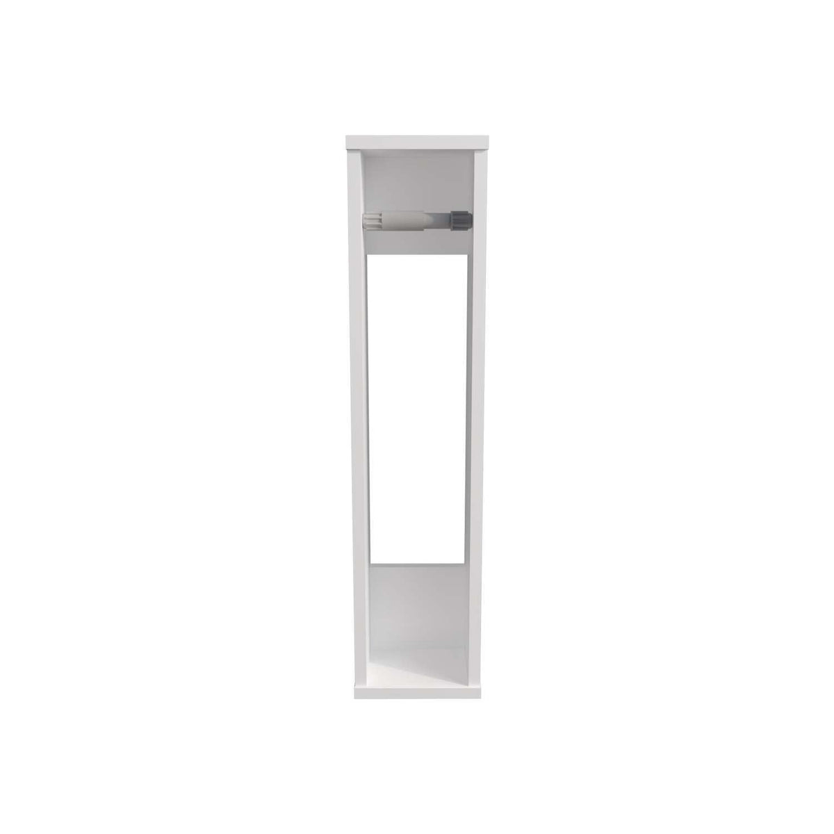 Freestanding Toilet Paper Holder Stand - White Bathroom Dispenser by HomeStock – Model FM11030MLB-1335
