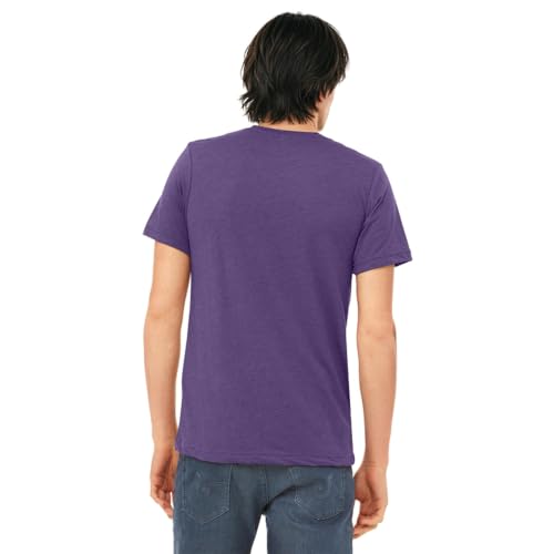 Bella + Canvas Large / Purple Triblend / Casual T-Shirts