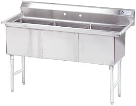 Fabricated Bowl 77" x 30" Triple 3 Compartment Scullery Sink