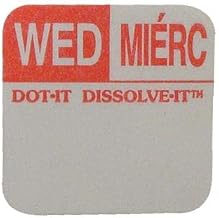 Dot-It - 81442 - Dissolve-It 1 in x 1 in Wednesday Label