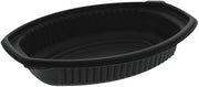 PACTIV TFPP Black Oval Casserole Base, 12 Ounce Capacity - 250 per case.