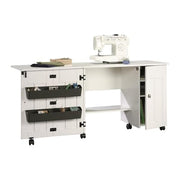 Sauder Soft White / unspecified / Adjustable Sewing Cabinets