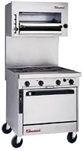 Southbend P32N-XX Platinum Heavy Duty Modular Mount 32" Gas Range w/ (4) 45,000 BTU Open Burners