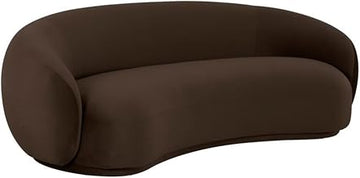 Kendall 90" Chocolate Brown Performance Velvet Sofa - TOV Furniture