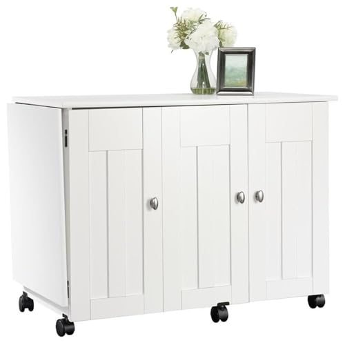 Sauder Soft White / unspecified / Adjustable Sewing Cabinets