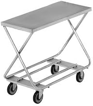 Channel STKG300 Stocking Truck, Stocking/Marking Truck, Polished Deck, 20"W x 46"D x 32"H, Galvanized – Tubular Bottom