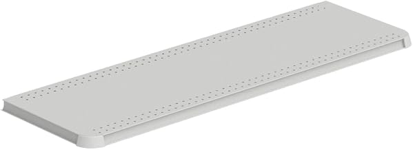 Lozier 3’ Wide Contoured End Deck for Gondola Shelving Unit & Retail Display Shelves | Retail Display & Gondola Accessories | Durable Shelf Deck for Retail Stores | 3’ W x 16” D Silver