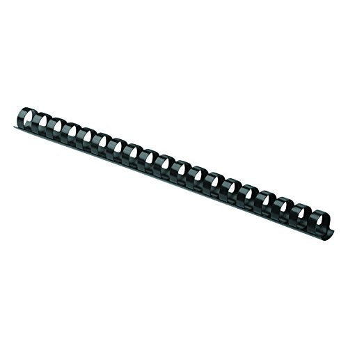 Binding Combs Plastic Black 5/8 Inch 25 Pack () by Fellowes – 120 Sheet Capacity, Plastic, black, Model 52324