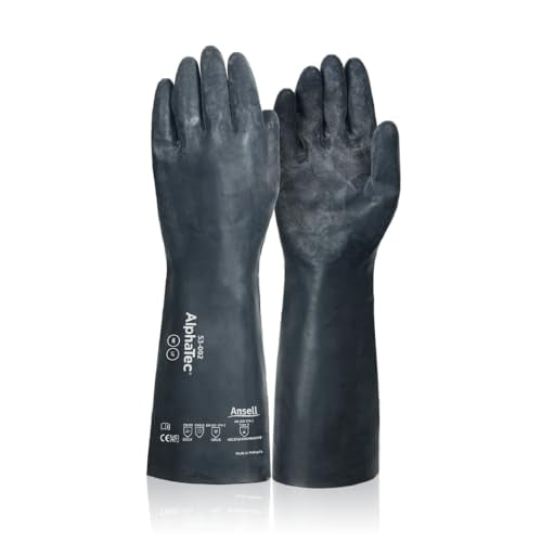 Ansell Medium (8) / Pack of 1 / Black Non-Sterile Gloves