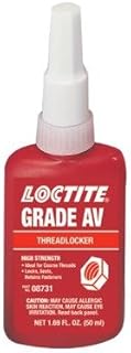 Loctite 08731 Red 087 Letter Grade AV High Strength Threadlocker, 50 ml, 1.69 fl. oz. Bottle