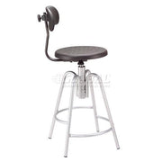 Polyurethane Shop Stool with Backrest Black by Global Industrial – Polyurethane, Black, Model A812TS