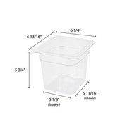 Thunder Group 6-Inch deep / Clear / 6.0 inches Storage & Transport
