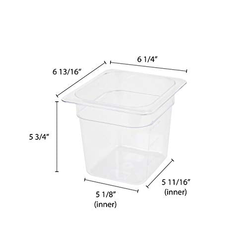 Thunder Group 6-Inch deep / Clear / 6.0 inches Storage & Transport