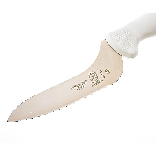 Mercer Culinary 6" / White / Offset Bread Sandwich Knife 6 Inch Boning Knives