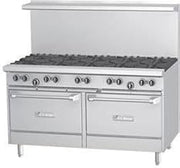 Garland U60-2G48RS U Series 60" Gas Restaurant Range with (2) 32,000 BTU Open Burners, 48" Griddle, (1) Standard Oven & (1) Storage Base