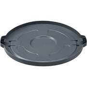 Global Industrial Gray / 27.5" Diameter x 2.5"H / Utilitarian Trash Can Lids