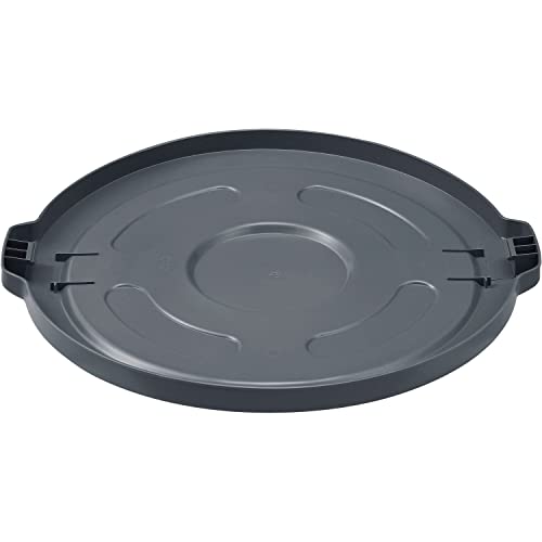Global Industrial Gray / 27.5" Diameter x 2.5"H / Utilitarian Trash Can Lids