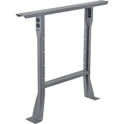 32" H C-Channel Open Flared Fixed Height Leg for 30" D Workbench by Global Industrial – 30"L x 30"W x 32"H, Alloy Steel, Grey, Model IF254750