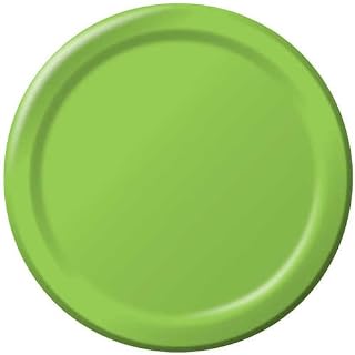 Creative Converting 473123B Fresh Lime Dinner Plate, Solid (10pks Case)