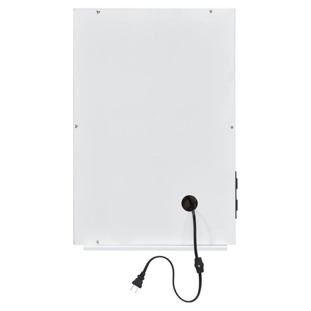 ASA Rectangle Accent Mirror in White by Acme – 24"L x 16"W, Metal, White, Model AC00760