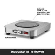 Waring Classic / Single Burner / Silver Beverage Warmers