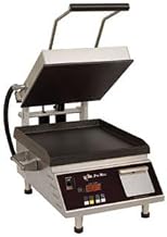 Star PST14IE Pro-Max 2.0 Sandwich Grill with 14.5"W x 14.2"D Smooth Cast Iron Cooking Surface & Timer