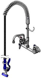 T&S Brass P3-8WOSN06PZLUA C/C Wall Mount FCT, B-0230-K Inst. Kit, ADF, 6" Swing Nozzle, EB-0072-H and EB-0107-035 Spray, 8"