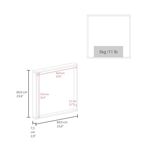 DEPOT E-SHOP Black Wengue / 1 Medicine Cabinets