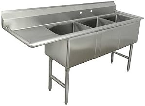 Triple Fabricated Bowl Scullery Sink Width: 74.5"