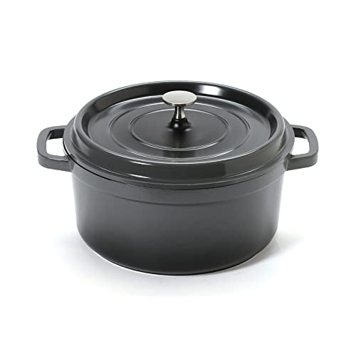 GET 4.5 Quart / Round / Gray Dutch Ovens