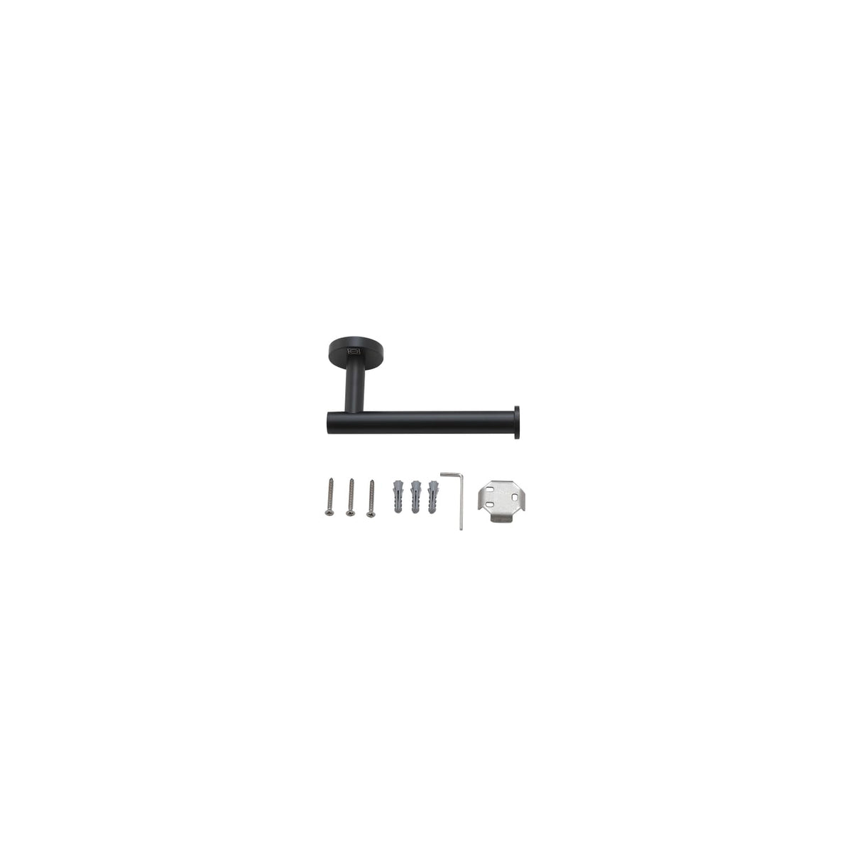 Freya 4-Pc Stainless Steel Hardware Set in Black by Elegant Kitchen and Bath – Stainless Steel, Black, Model HWB-11S4MBK