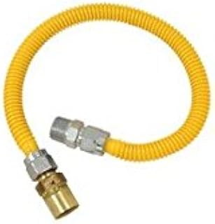 BrassCraft ProCoat 5/8 in. Female Flare x 3/4 in. Dia. FIP Stainless Steel 48 in. Connector