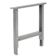 Adjustable Height C-Channel Leg for Workbench by Global Industrial – 30"L x 9.25"W x 4"H, Steel, Gray, Model 249507