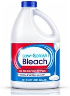 New Multi Purpose Household Bleach Cleaner Liquid, Low Splash Formula, 81 fl oz Bottle, Cleaning Solution for Laundry, Floors, Bathroom and General Household Use