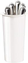 Cal-Mil 1017-8-15 Extra Deep Melamine Cylinder, 4.5" Diameter, 8" Height, White (Pack of 3)