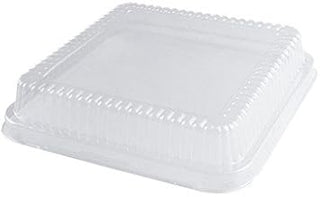 Clear Plastic Dome Lid for 8" Square Aluminum Container - 250 per case
