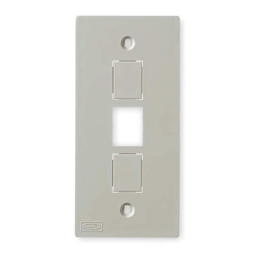 Faceplate Hubbell Wiring Device 33763 Faceplate – vinyl, pvc, Polyvinyl Chloride (PVC), White