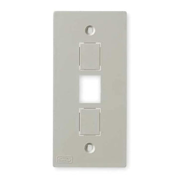 Faceplate Hubbell Wiring Device 33763 Faceplate – vinyl, pvc, Polyvinyl Chloride (PVC), White
